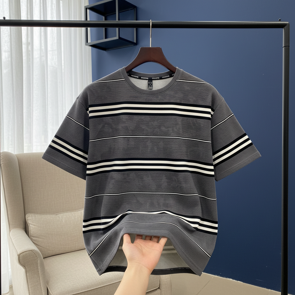 T-Shirt Round Neck Down Shoulder