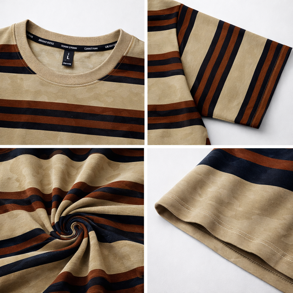 T-Shirt Round Neck Down Shoulder