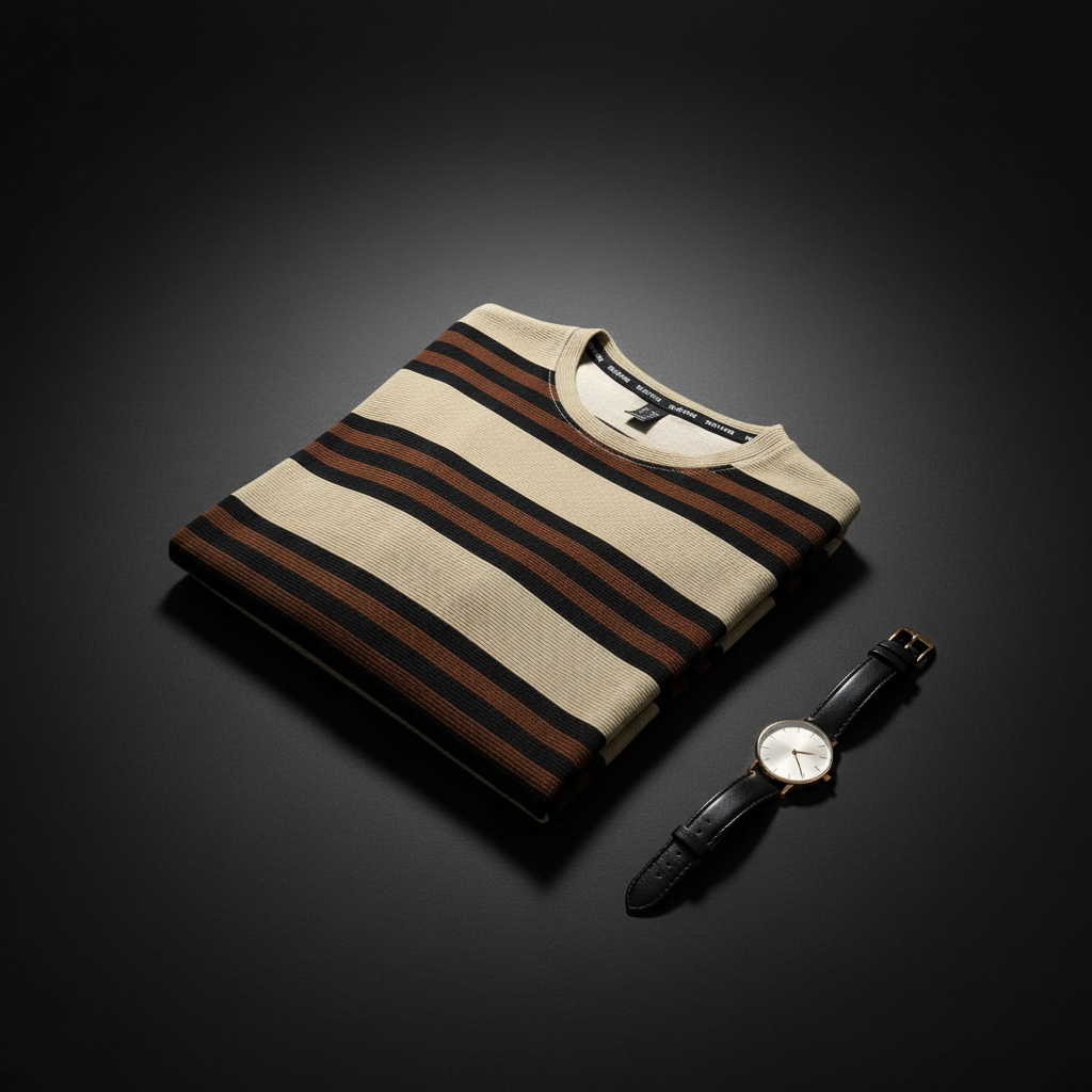 T-Shirt Round Neck Down Shoulder