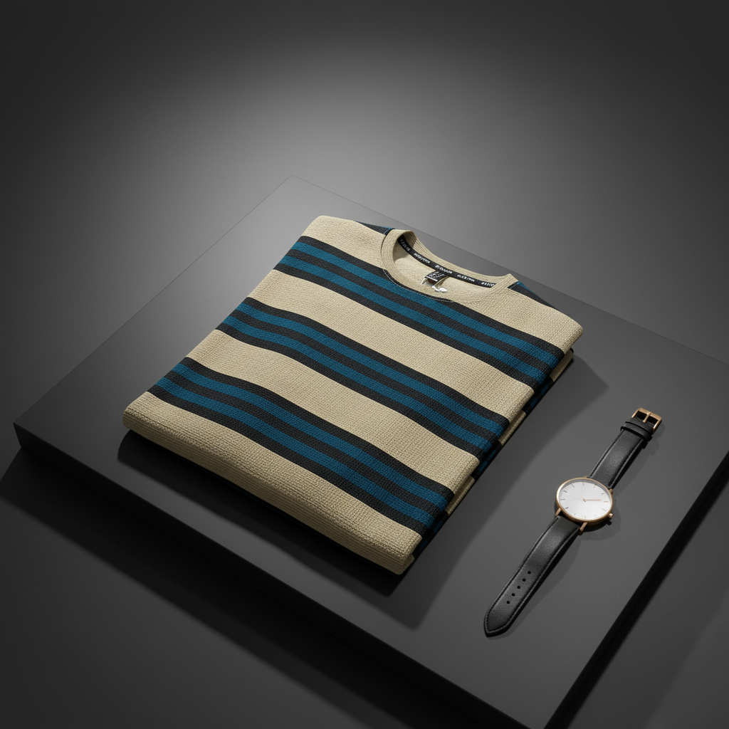 T-Shirt Round Neck Down Shoulder 04