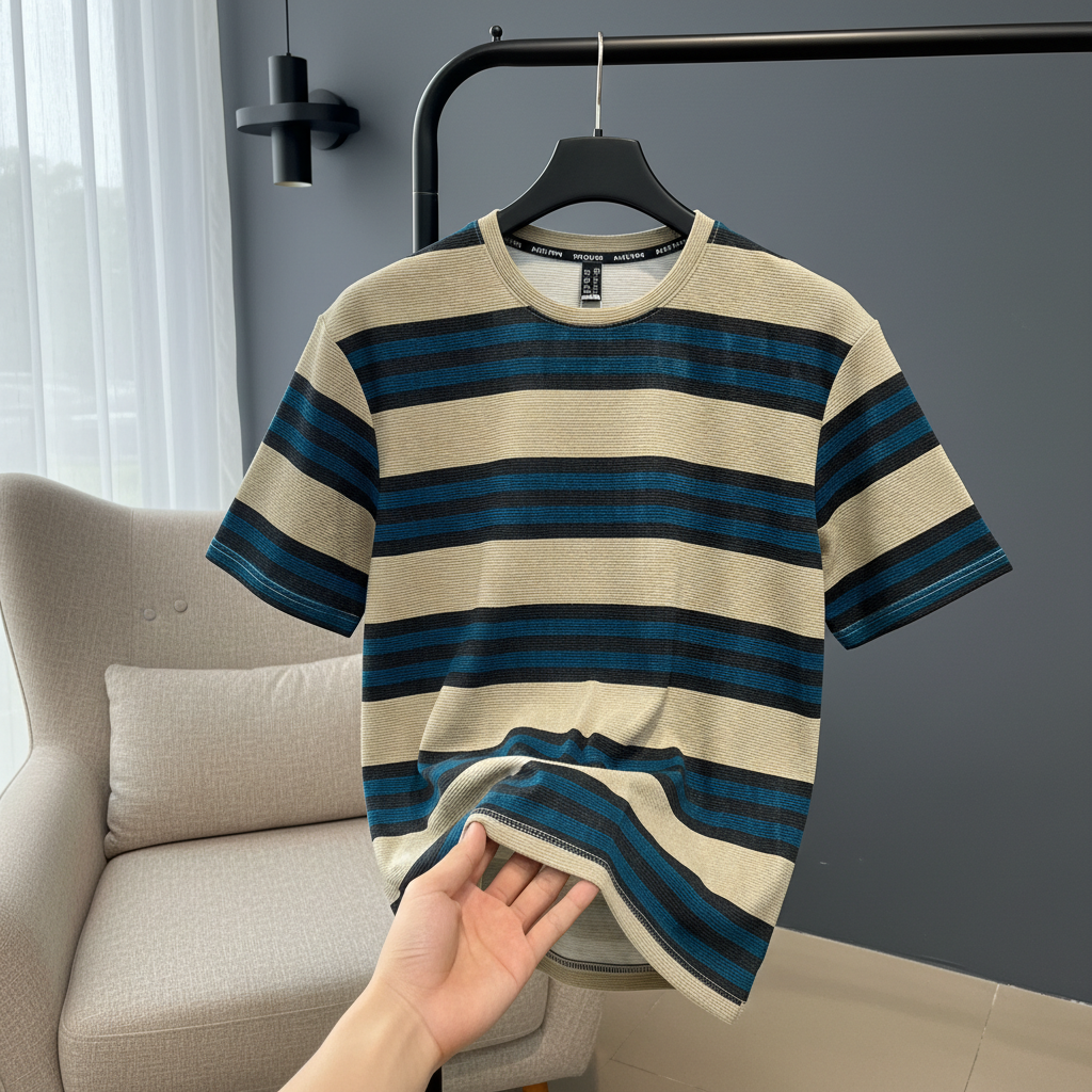 T-Shirt Round Neck Down Shoulder 01