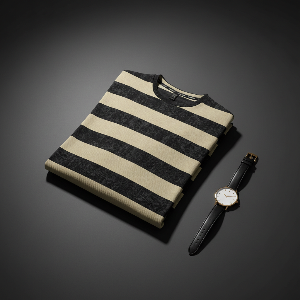T-Shirt Round Neck Down Shoulder