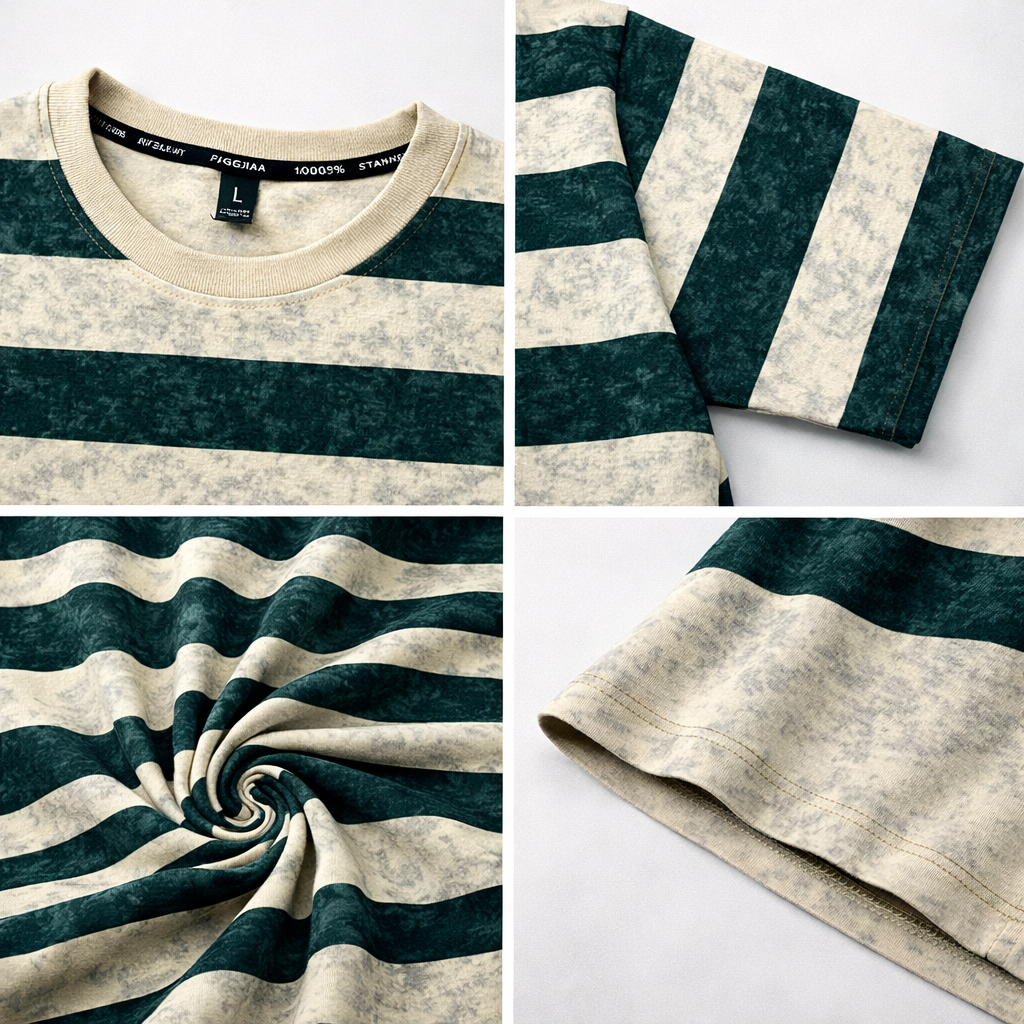 T-Shirt Round Neck Down Shoulder