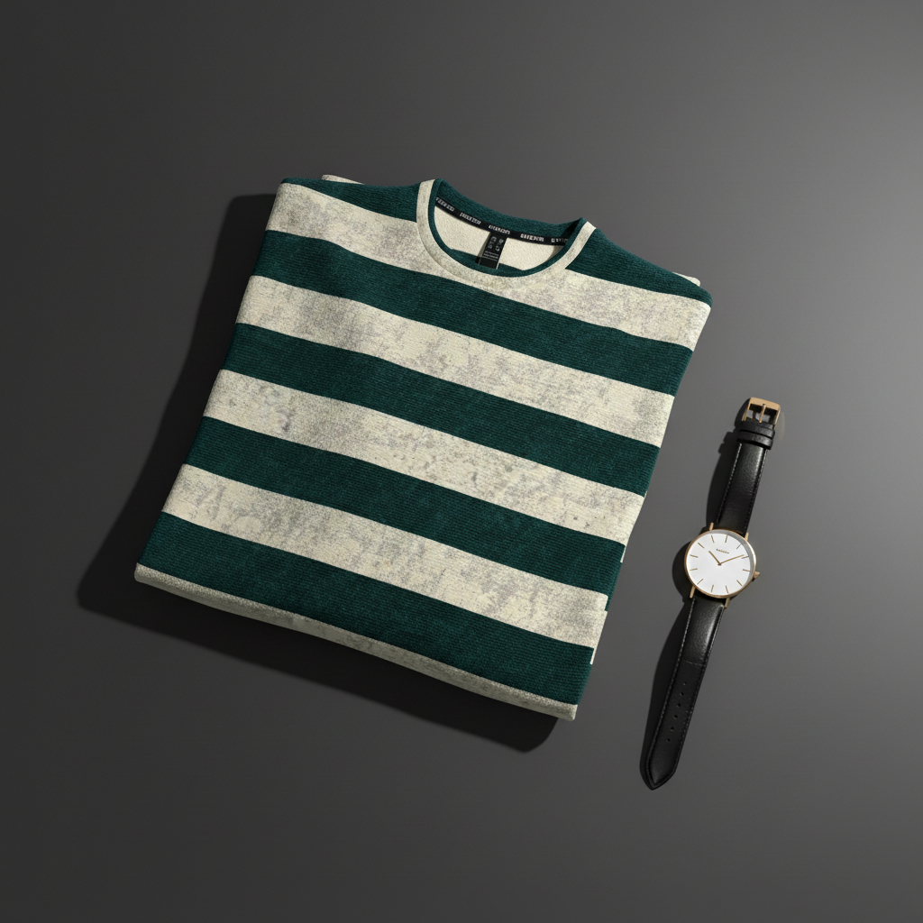 T-Shirt Round Neck Down Shoulder