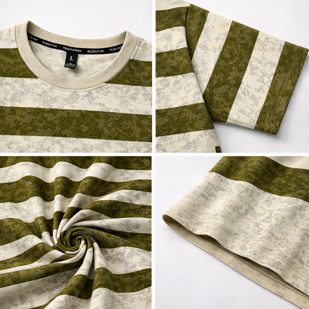T-Shirt Round Neck Down Shoulder