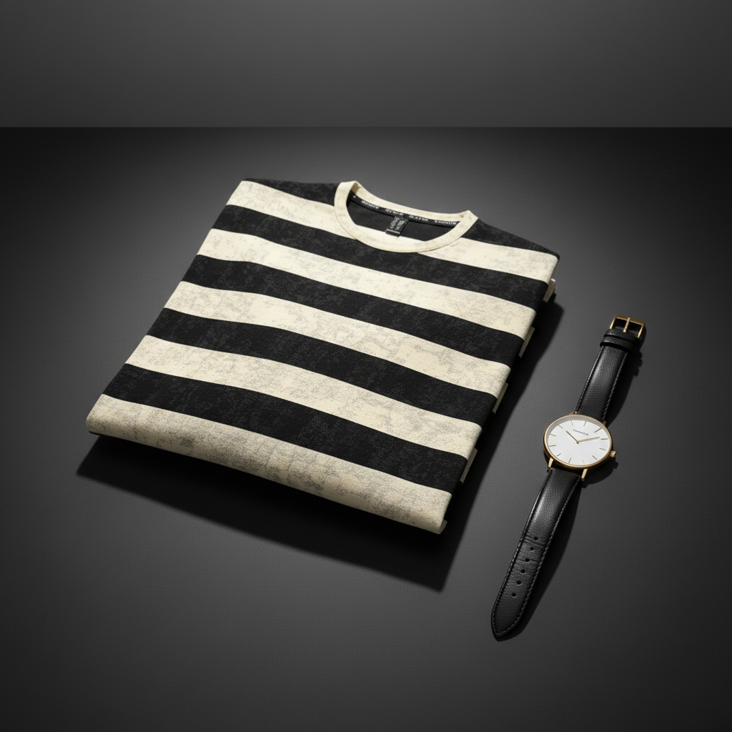 T-Shirt Round Neck Down Shoulder 08